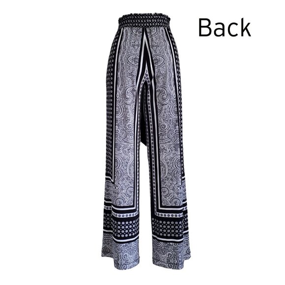 International Concepts Wide-Leg Pants Palazzo Pants BW Carrara Marble S - Picture 4 of 14